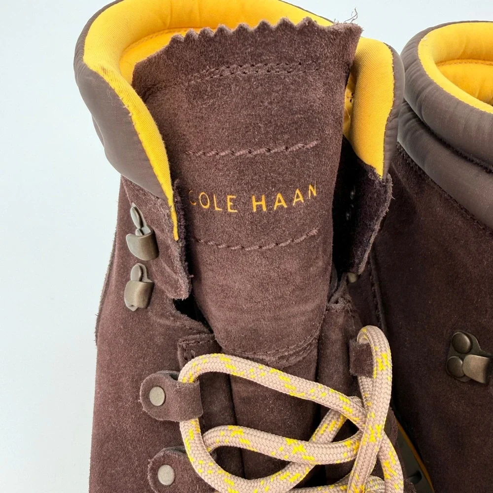 Cole Haan Zerogrand Waterproof Hiker Boots‎ Mens 13M Brown Suede C31628